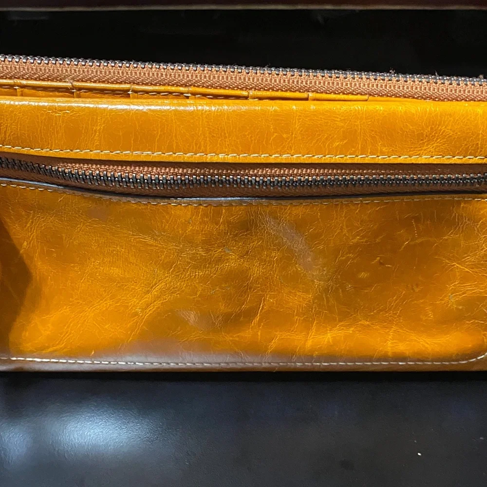 Vintage Leather Wristlet Wallet